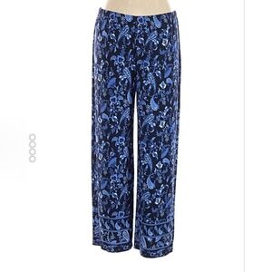 Chico's Blue and Black Patterned Slacks